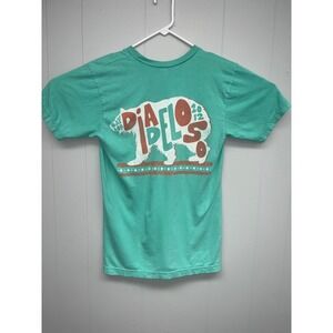 Diadeloso Baylor University 2012 V Neck Green T-Shirt Size Small